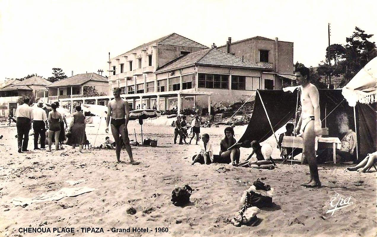 1276- Chenoua Plage avec le Grand Hotel - 1960.jpg